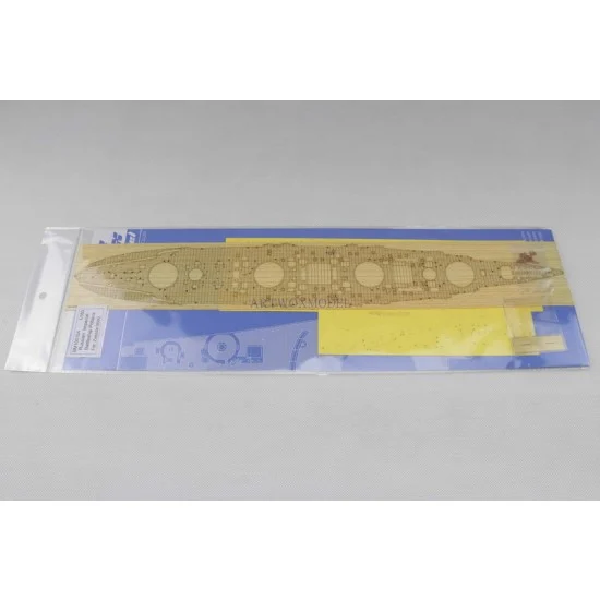 Artwox BM10015A 1/350 Russian Imperial Poltava Wooden Deck w/Masking Sheets & PE for Zvezda kit #9060 - Model Ships & Boats