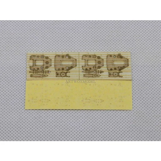 Artwox BM20029A 1/700 German Zerstorer Z-43 1944 Masks & Wooden Deck for Trumpeter 05789