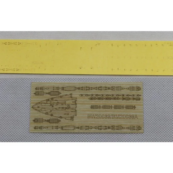 Artwox BM20039A 1/700 HMS Victoruous 1941 Wooden Deck and Mask for Flyhawk FH1135 - Model Ships & Boats