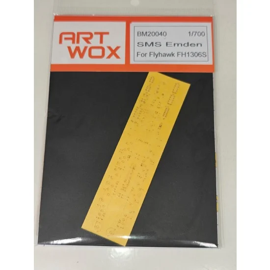 Artwox BM20040 1/700 SMS Emden Deck Mask for Flyhawk FH1306S - Model Ships & Boats