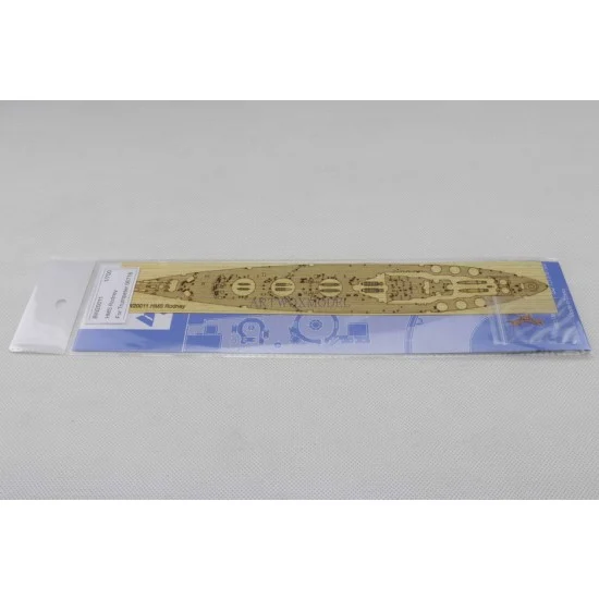 Artwox BW20011 1/700 HMS Rodney Wooden Deck for Trumpeter kit #06718 - Model Ships & Boats