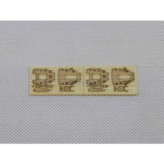 Artwox BW20029 1/700 German Zerstorer Z-43 1944 Wooden Deck for Trumpeter 05789