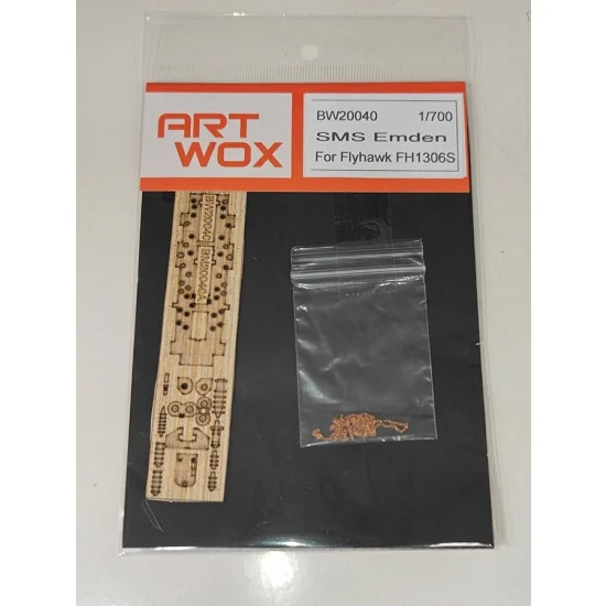 Artwox BW20040 1/700 SMS Emden Wooden Deck for Flyhawk FH1306S - Model Ships & Boats