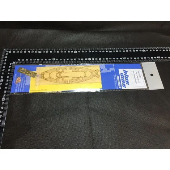 Artwox BW40001 Scharnhorst Wooden Deck, Masking Sheet, Planking Masking PE for Meng WB002 - Model Ships & Boats