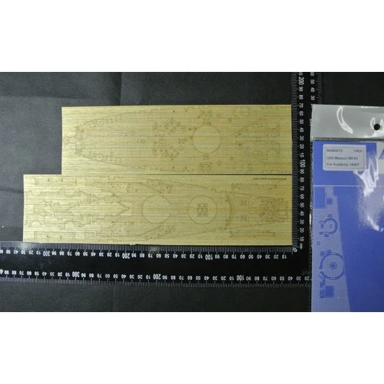 Artwox BW40015 1/400 USS Missouri BB-63 Wooden Deck for Academy kit #14401