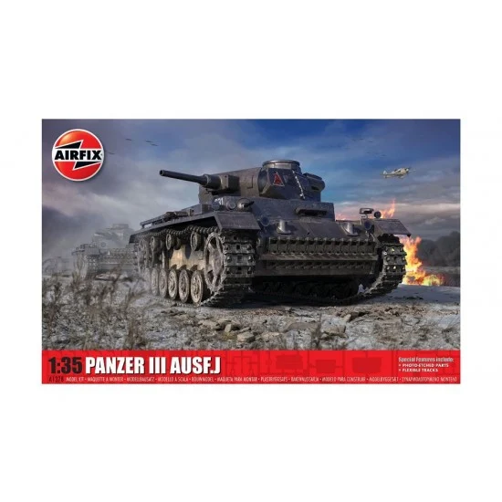 Airfix 1378 1/35 Panzer III Ausf J - Military Vehicles & Tanks