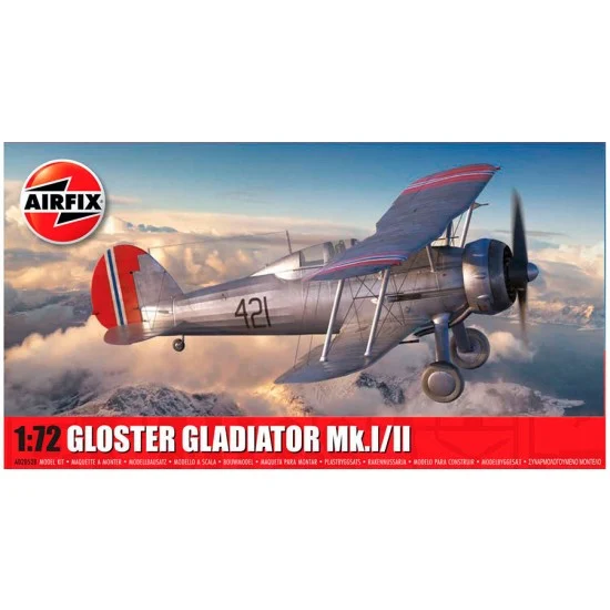 Airfix 02052B 1/72 Gloster Gladiator Mk.I/Mk.II - Model Planes