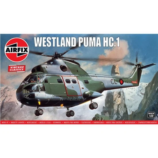 Airfix 03021V 1/72 Westland Puma HC.1 Helicopter - Model Planes