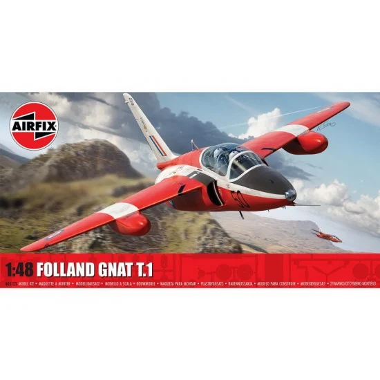 Airfix 5123 1/48 Folland Gnat - Model Planes