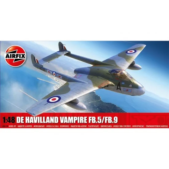 Airfix 6108 1/48 de Havilland Vampire FB.5/FB.9 - Model Planes