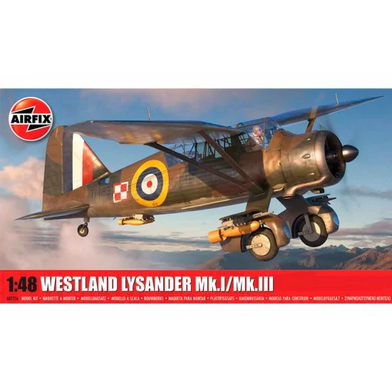 Airfix 7116 1/48 Westland Lysander Mk.I/Mk.III - Model Planes
