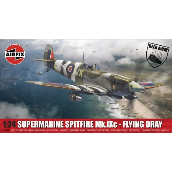 Airfix 17001A 1/24 Supermarine Spitfire Mk.Ixc, Flying Dray - Model Planes