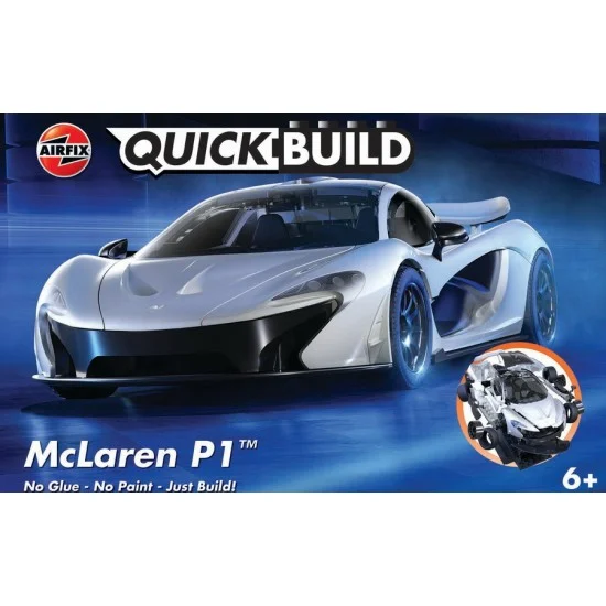 Airfix J6028 QUICKBUILD McLaren P1 Sports Car (White) - Model Cars