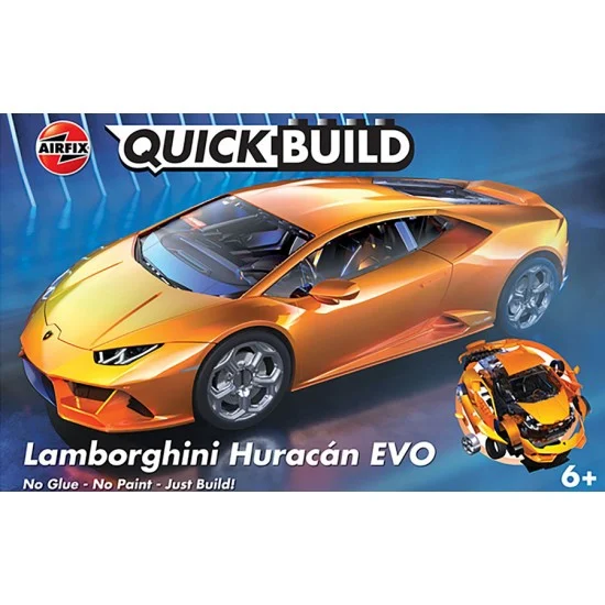 Airfix J6058 Non-Scale Quickbuild Lamborghini Huracan Evo Plastic Brick Construction Toy
