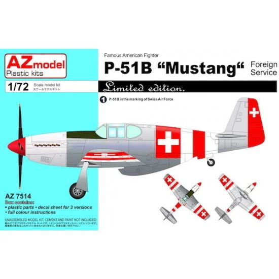 AZ model 7514 1/72 P-51B Mustang Foreign Fighter