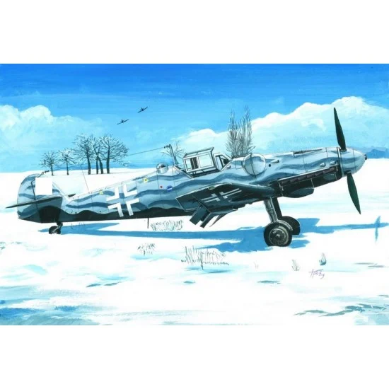 AZ model 7614 1/72 Messerschmitt Bf 109G-6/U/N4 with FuG350 Naxos Fighter