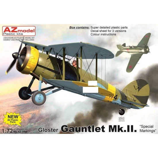 AZ model 7868 1/72 Gloster Gauntlet Mk.II ''Special Markings'' Fighter - Model Planes