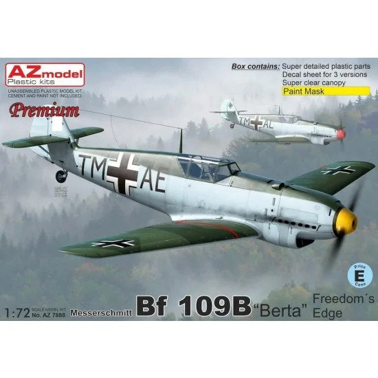 AZ model 7888 1/72 Messerschmitt Bf 109B ''Berta'' Freedoms Edge Fighter (Premiun) - Model Planes