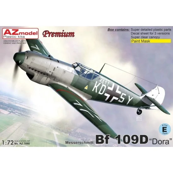 AZ model 7890 1/72 Messerschmitt Bf 109D ''Dora'' Fighter (Premium) - Model Planes