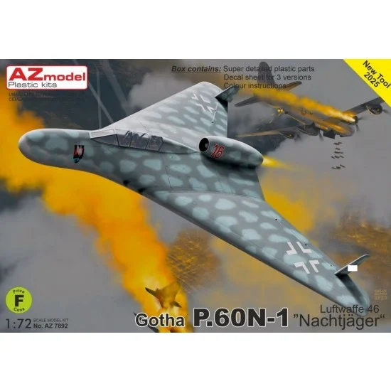 AZ model 7892 1/72 Gotha P.60N-1 ''Nachtjager'' Luftwaffe 1946 Fighter