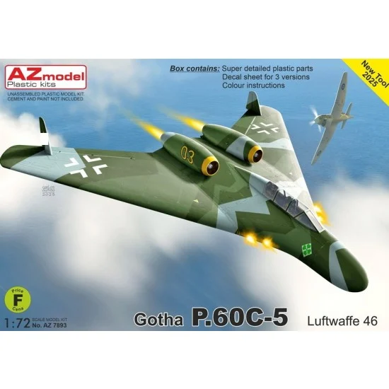AZ model 7893 1/72 Gotha P.60C-5 Luftwaffe 1946 Fighter