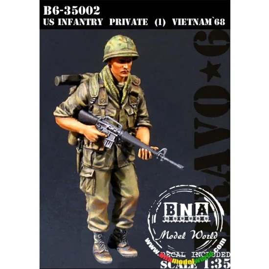 Bravo6 35002 1/35 US Private No.1 Vietnam 1968 (1 Figure) - Model Figures