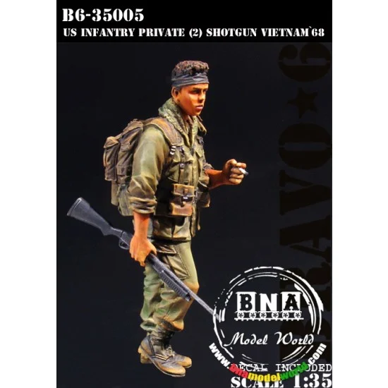 Bravo6 35005 1/35 US Private No.2 Vietnam 1968 (1 Figure) - Model Figures