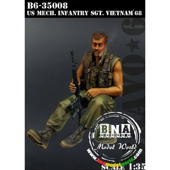 Bravo6 35008 1/35 US Mechanized Infantry Sergeant, Vietnam 1968 (1 Figure) - Model Figures