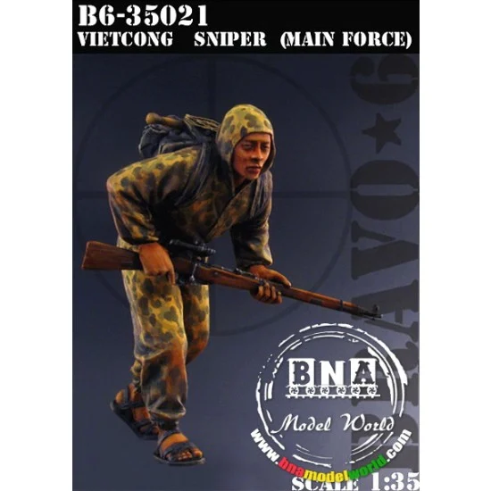 Bravo6 35021 1/35 Viet Cong Sniper Main Forces (1 Figure) - Model Figures