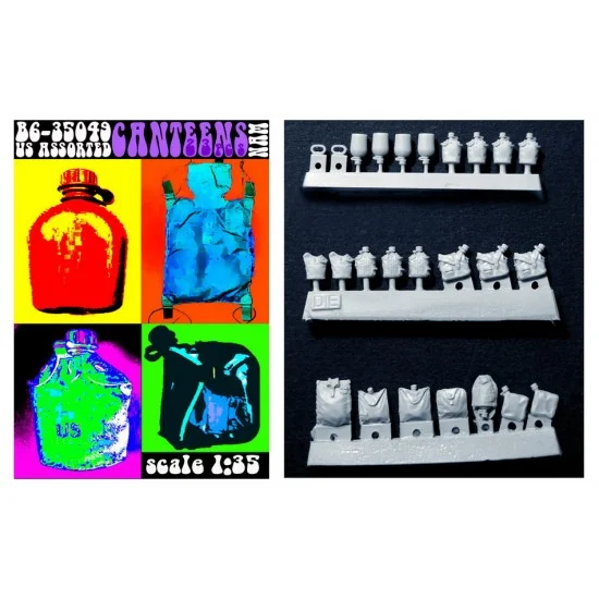 Bravo6 35049 1/35 US Assorted Canteens Nam - Model Figures