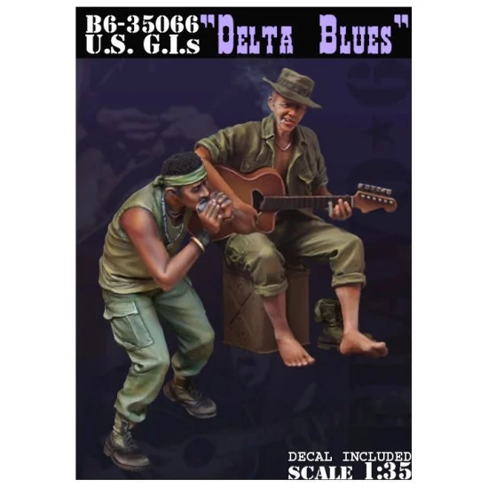Bravo6 35066 1/35 US G.I.s "Delta Blues" (2 figures with decals) - Model Figures