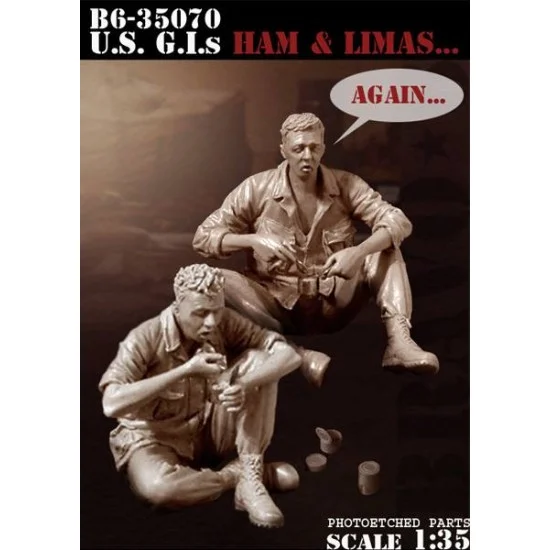 Bravo6 35070 1/35 US G.I.s ''Ham & Limas Again'' (2 Figures with Photoetched Parts) - Model Figures