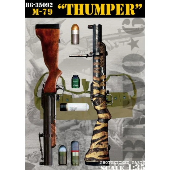 Bravo6 35092 1/35 M79 Thumper Grenade Launcher Set - Model Figures