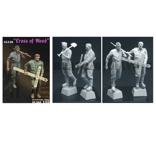 Bravo6 35136 1/35 Cross of Wood (2 figures) - Model Figures