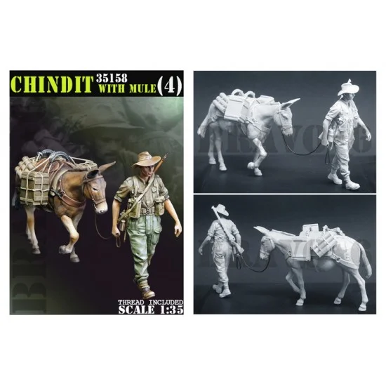 Bravo6 35158 1/35 Chindit (Long Range Penetration Groups) with Mule Vol. 4 - Model Figures