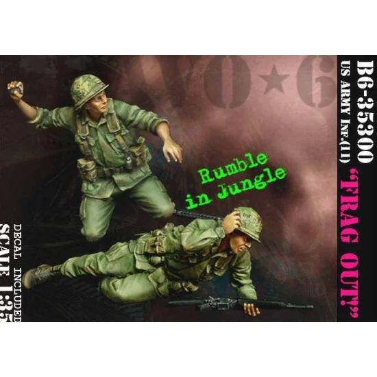 Bravo6 35300 1/35 US Army Infantry Vol.11 "Frag Out!" (2 figures) - Model Figures