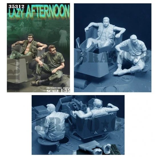 Bravo6 35312 1/35 Tank Crews Lazy Afternoon (2 figures) - Model Figures