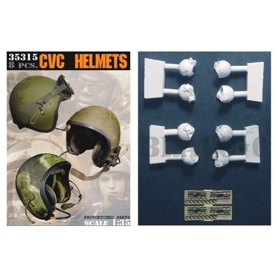 Bravo6 35315 1/35 Combat Vehicle Crewman CVC Helmets (8pcs) - Model Figures