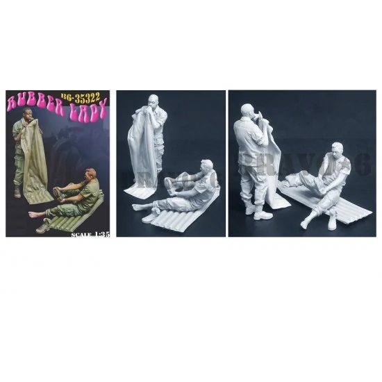 Bravo6 35322 1/35 Vietnam War US Soldiers "Rubber Lady" (2 figures) - Model Figures