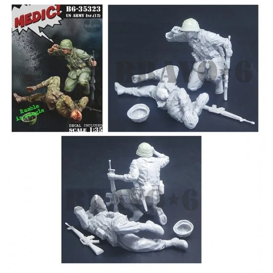 Bravo6 35323 1/35 "Medic!" US Soldiers (2 figures) - Model Figures