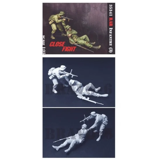 Bravo6 35341 1/35 RAR Infantry #3 Royal Australian Regiment during Vietnam War (2 figures) - Model Figures