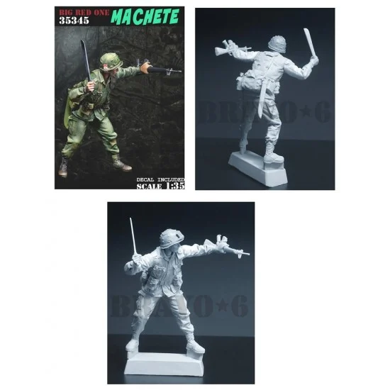 Bravo6 35345 1/35 US 'The Big Red One' Machete - Model Figures
