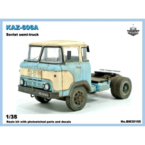 Balaton Modell BM35105 1/35 KAZ-606A Semi Truck