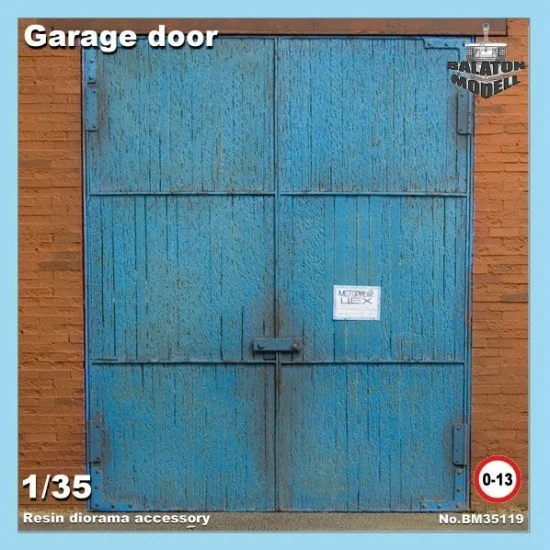 Balaton Modell BM35119 1/35 Garage Door (Height: 12cm) - Scenics & Diorama