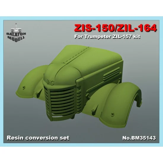 Balaton Modell BM35143 1/35 ZIS-150/ ZIL-164 Truck Hood Grill and Fenders for Trumpeter kit ZIL-157