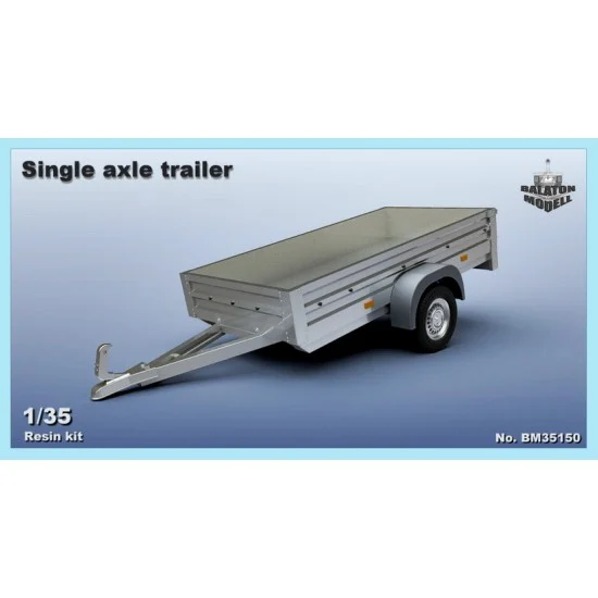 Balaton Modell BM35150 1/35 Single Axle Trailer - Military Vehicles & Tanks