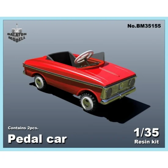 Balaton Modell BM35155 1/35 Moskvich Toy Pedal Car (2pcs per set) - Military Vehicles & Tanks