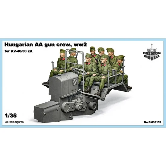 Balaton Modell BM35159 1/35 Hungarian KV-40/50 AA Gun Crew (8 figures)