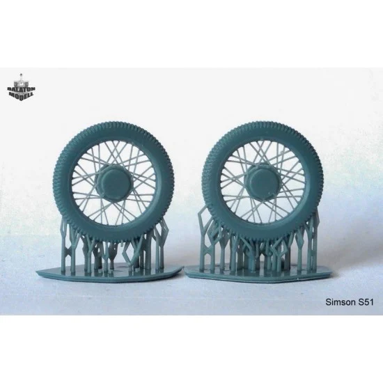 Balaton Modell BM35170 1/35 Simson S51 Spoked Wheels (2pcs) - Military Vehicles & Tanks