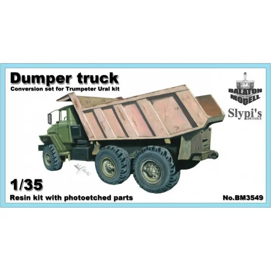 Balaton Modell BM3549 1/35 Dumper Truck Conversion Set for Trumpeter Ural Kit - Military Vehicles & Tanks